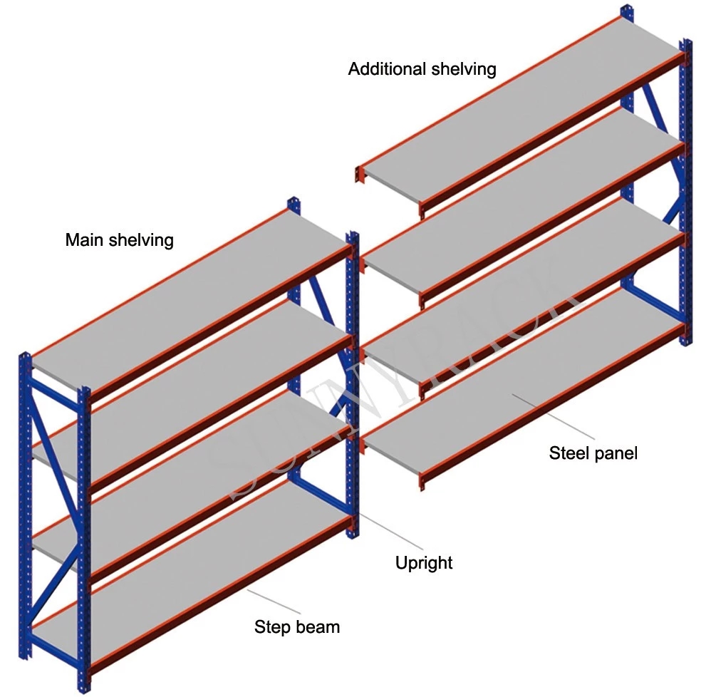 Wareohuse Storage Medium Duty 선반 랙킹